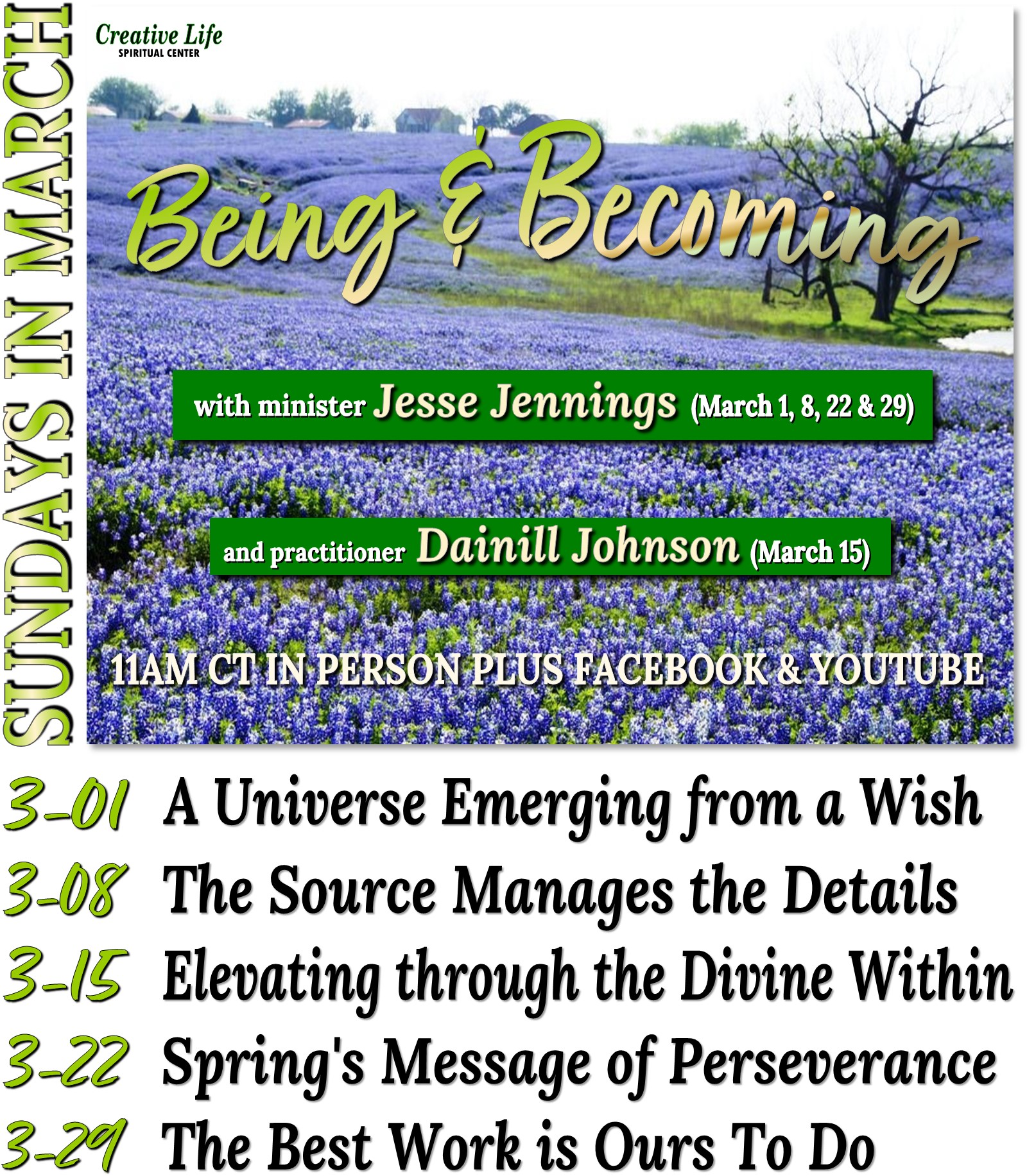 March 2026 Series: Making our way in the world today.